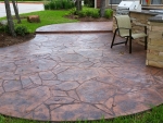 Treated-Wood-Deck-Stamped-Concrete-Houston-Spring-The Woodlands-Texas