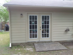 Siding and New Door After