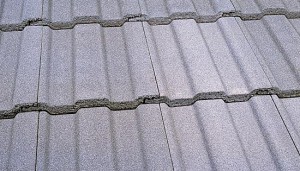 Greystone colored concrete roofing tile