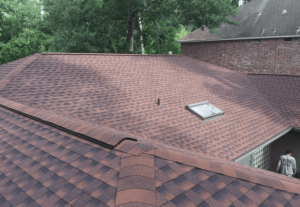 Click To Enlarge - GAF Roofing Timberline High Definition - Hickory Color image Finished Roof by Texas Home Exteriors GAF Roofing Timberline High Definition Algae/Fungus Resistant