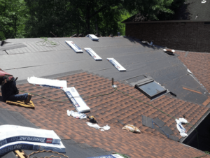 Click To Enlarge - GAF Hickory HD Roofing Shingles Images New GAF HD Hickory Allergy/Fungus Resistant Roofing Shingles Installation