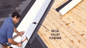 Roofing Valley Flashing Installation image Roofing Valley Flashing installation