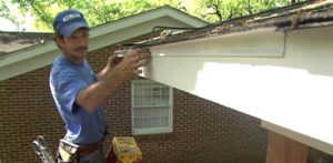 drip edge installer crew image Roofing crew installing drip edge