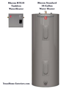 Rheem Electric Water Heater Tankless vs 50 Gallon 