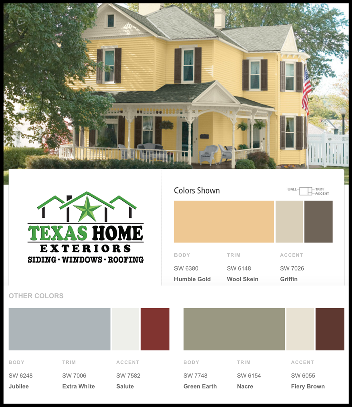 Humble Gold Wool Skein Exterior Paint Colors Texas Home Exteriors